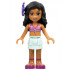 Friends Kate - Light Aqua Layered Skirt, Magenta Bikini Top, Dark Purple Flower – ПРИЯТЕЛИ