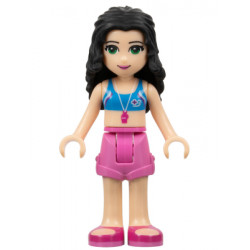 Friends Emma - Dark Pink Shorts, Bikini Top With Whistle, Bow – ПРИЯТЕЛИ