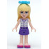 Friends Stephanie - Dark Purple Skirt, White Plaid Button Shirt, Bow – ПРИЯТЕЛИ