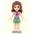 Friends Olivia (Light Nougat) - Sand Green Skirt, Lavender Top with Red Cross Logo and Scarf – ПРИЯТЕЛИ