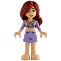 Friends Paisley - Sand Green Top, Lavender Skirt, Bare Feet – ПРИЯТЕЛИ