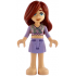Friends Paisley - Sand Green Top, Lavender Skirt, Bare Feet – ПРИЯТЕЛИ