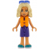 Friends Nova - Medium Lavender Sleeveless Hoodie with Dachshund, Dark Purple Shorts, Dark Turquoise Shoes, Orange Life Jacket, Trans-Purple Sunglasses – ПРИЯТЕЛИ