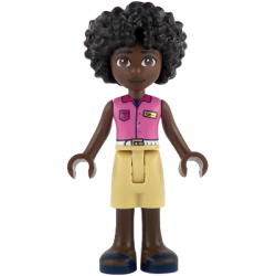Friends Mischa - Dark Pink Sleeveless Shirt, Tan Shorts, Dark Blue Sandals – ПРИЯТЕЛИ
