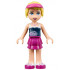 Friends Stephanie - Magenta Layered Skirt, Dark Blue Top, Hair with Visor – ПРИЯТЕЛИ
