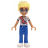 Friends Olly - White Shirt with Coral Scarf, Blue Trousers, White Shoes – ПРИЯТЕЛИ