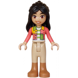 Friends Liann - Coral Patchwork Jacket, Tan Trousers with Medium Nougat Boots – ПРИЯТЕЛИ