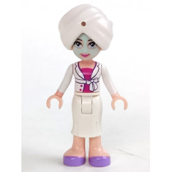 Friends Sophie - White Long Skirt, Magenta Top with White Jacket, White Turban, Light Aqua Mask – ПРИЯТЕЛИ
