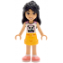 Friends Liann - White Top with Panda, Bright Light Orange Shorts, Coral Shoes – ПРИЯТЕЛИ