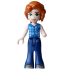 Friends Autumn - Blue Tied Flannel Vest, Dark Blue Trousers Bell-Bottoms, Dark Tan Shoes – ПРИЯТЕЛИ