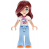 Friends Paisley - White Unicorn T-shirt, Bright Light Blue Trousers Bell-Bottoms, Orange Shoes – ПРИЯТЕЛИ