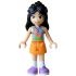 Friends Liann - Lime, Coral and Medium Azure Tank Top, Orange Skirt, Medium Lavender Shoes – ПРИЯТЕЛИ