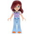 Friends Paisley - Bright Pink Tank Top, Bright Light Blue Trousers Bell-Bottoms, Orange Shoes – ПРИЯТЕЛИ