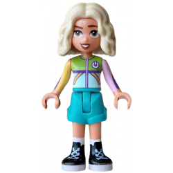Friends Nova - Light Aqua and Lime Sweater, Dark Turquoise Shorts, Black Boots – ПРИЯТЕЛИ