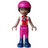 Friends Aliya - Bright Pink, Red and White Sleeveless Shirt, Magenta Trousers, Dark Blue Boots, Magenta Horse Riding Helmet – ПРИЯТЕЛИ
