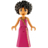 Friends Zahra - Magenta Dress with Gold and Dark Blue Trim – ПРИЯТЕЛИ