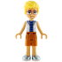 Friends Olly - Bright Light Blue Open Shirt, Dark Orange Shorts, Metallic Light Blue Shoes – ПРИЯТЕЛИ
