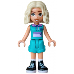 Friends Nova - Dark Turquoise Sleeveless Hoodie and Shorts Folded Hem, Black Boots – ПРИЯТЕЛИ