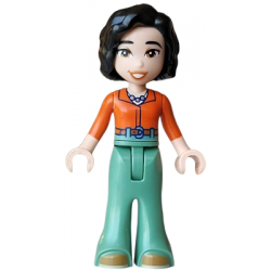 Friends Michelle - Reddish Orange Shirt, Sand Green Trousers Bell-Bottoms, Medium Nougat Shoes – ПРИЯТЕЛИ