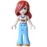 Friends Paisley - Bright Light Yellow and Medium Lavender Tank Top, Bright Light Blue Trousers Bell-Bottoms, Orange Shoes – ПРИЯТЕЛИ