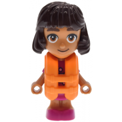 Friends Alba - Micro Doll, Magenta Dress, Orange Life Jacket – ПРИЯТЕЛИ