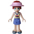 Friends Paisley - Bright Light Yellow and Medium Lavender Tank Top, Blue Violet Skirt, Dark Blue Sandals, Bright Pink Suncap – ПРИЯТЕЛИ