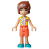 Friends Leo - Bright Light Orange Sleeveless Shirt, Reddish Orange Shorts, Dark Turquoise Shoes – ПРИЯТЕЛИ