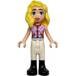 Friends Matilde - Bright Pink Sleeveless Jacket, White Trousers, Black Boots – ПРИЯТЕЛИ