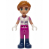 Friends Valeria - White Shirt with Hearts and Bones, Magenta Trousers, Dark Blue Boots, Dark Orange  – ПРИЯТЕЛИ