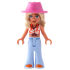 Friends Sage - Reddish Orange Cropped Shirt, Trousers Bell-Bottoms, Orange Shoes, Dark Pink Cowboy H – ПРИЯТЕЛИ