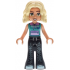 Friends Nova - Dark Turquoise Sleeveless Hoodie, Black Trousers Bell-Bottoms with Metallic Light Blu – ПРИЯТЕЛИ