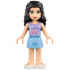 Friends Emma - Bright Light Blue Skirt, Lavender Top with Flowers – ПРИЯТЕЛИ