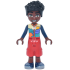 Friends Zac - Bright Light Yellow Jacket with Landscape, Red Cropped Trousers, Dark Blue Shoes – ПРИЯТЕЛИ