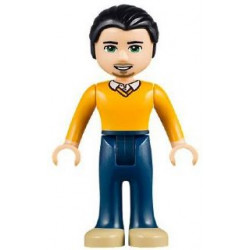 Friends Luis - Dark Blue Trousers, Bright Light Orange Sweater – ПРИЯТЕЛИ