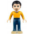 Friends Luis - Dark Blue Trousers, Bright Light Orange Sweater – ПРИЯТЕЛИ