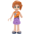 Friends Autumn - Orange Sleeveless Top, Medium Lavender Shorts Folded Hem, Dark Blue Sandals – ПРИЯТЕЛИ