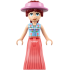 Friends Paisley - Medium Blue Vest, Coral Skirt Full Length Pleated, Bright Pink Sun Cap – ПРИЯТЕЛИ