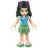 Friends Emma - Sand Green Skirt, Medium Azure Top with Cross Logo, Magenta Bow – ПРИЯТЕЛИ