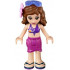 Friends Olivia (Light Nougat) - Magenta Wrap Skirt, Dark Purple Bikini Top, Flower, Sunglasses – ПРИЯТЕЛИ