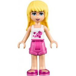Friends Stephanie - Dark Pink Shorts, White Top with Stars – ПРИЯТЕЛИ