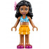 Friends Kate - Bright Light Orange Layered Skirt, Dark Azure Bikini Top, Flower – ПРИЯТЕЛИ