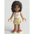 Friends Andrea - Tan Shorts, White Top with Necklace with Music Notes – ПРИЯТЕЛИ