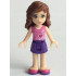 Friends Olivia (Light Nougat) - Dark Purple Skirt, Dark Pink Top with Hearts and White Undershirt – ПРИЯТЕЛИ