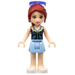 Friends Mia - Bright Light Blue Skirt, Dark Blue Vest Top, Sunglasses – ПРИЯТЕЛИ