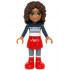Friends Andrea - Red Skirt and Boots, Dark Blue Sweater Top – ПРИЯТЕЛИ