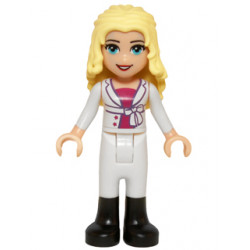 Friends Liza - White Riding Pants, Magenta Top and White Jacket with Bow – ПРИЯТЕЛИ