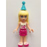 Friends Stephanie - Magenta Layered Skirt, White Top with Stars, Medium Azure Party Hat – ПРИЯТЕЛИ