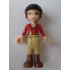 Friends Olivia (Light Nougat) - Tan Riding Pants, Red Jacket, Black Riding Helmet – ПРИЯТЕЛИ
