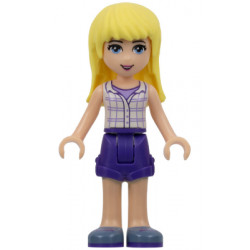 Friends Stephanie - Dark Purple Shorts, White Plaid Button Shirt – ПРИЯТЕЛИ
