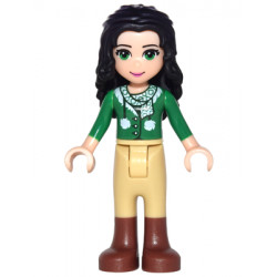 Friends Emma - Tan Riding Pants, Green Sweater with Scarf – ПРИЯТЕЛИ